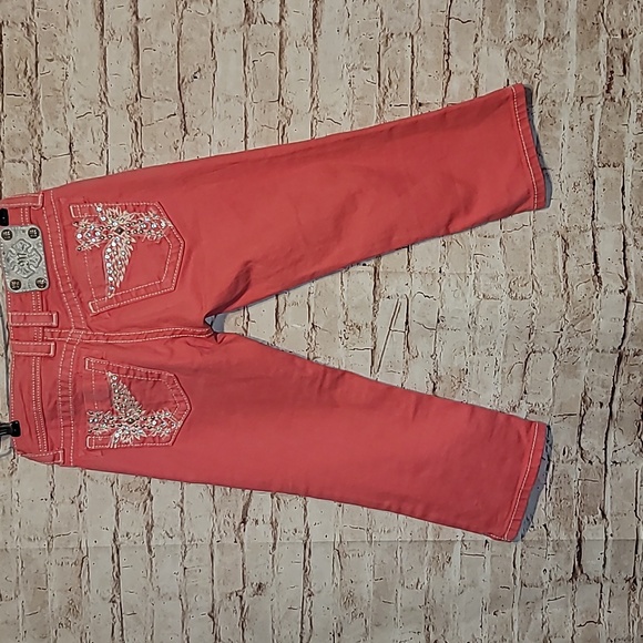 Miss me pink capri jeans sz 25 excellent condition - Picture 4 of 9